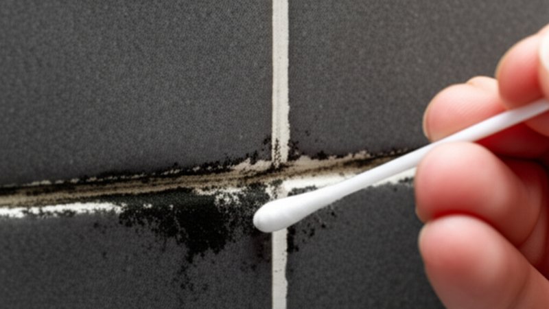 Using MoldScope swab to collect sample